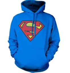 Superman Washed Shield - huppari, sininen