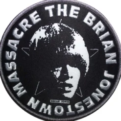 The Brian Jonestown Massacre: Circle face black -Kangasmerkki