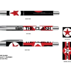 The Clash stars & stripes - Mustekynä