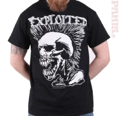 The Exploited Mohican Skull - T-paita