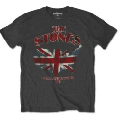 The Rolling Stones Union Jack US map -T-paita