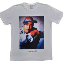 Tupac Blue Bandana - T-paita