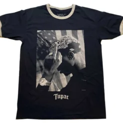 Tupac Flag Photo - T-paita