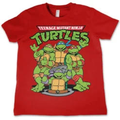 Turtles Group - Lasten T-paita, punainen