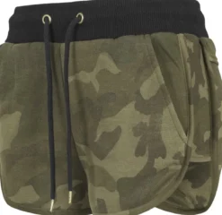 Urban Classics Camo - Hotpantsit, olive camo