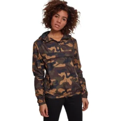 Urban Classics Camo Pull Over - välikausitakki, woodcamo