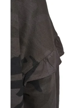 Urban Classics Camo Volant Crew - Naisten collegemekko, dark camo