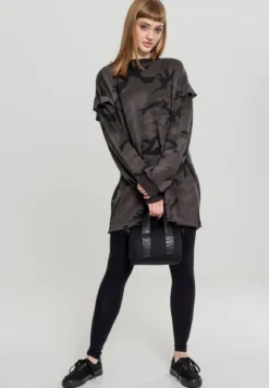 Urban Classics Camo Volant Crew - Naisten collegemekko, dark camo