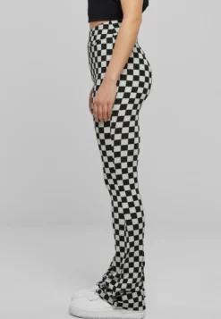 Urban Classics Checked Boot Cut - Leggingsit