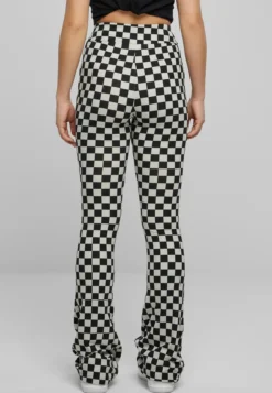 Urban Classics Checked Boot Cut - Leggingsit