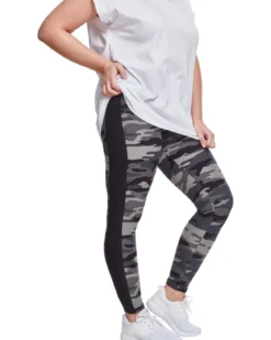 Urban Classics Dark Camo Stripe - legginsit