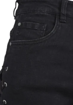 Urban Classics Highwaist Denim Lace Up - shortsit