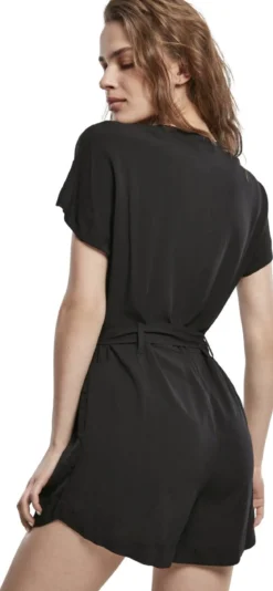 Urban Classics Ladies Short Viscose Belt - Jumpsuit