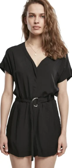 Urban Classics Ladies Short Viscose Belt - Jumpsuit