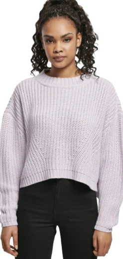 Urban Classics Ladies Wide Oversize - neule, softlilac