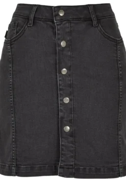 Urban Classics Organic Stretch Button Denim - Farkkuhame, black