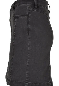 Urban Classics Organic Stretch Button Denim - Farkkuhame, black