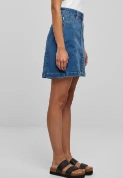 Urban Classics Organic Stretch Button Denim - Farkkuhame, blue