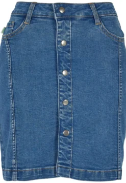 Urban Classics Organic Stretch Button Denim - Farkkuhame, blue