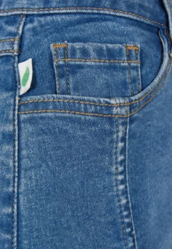 Urban Classics Organic Stretch Button Denim - Farkkuhame, blue