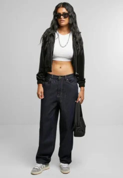 Urban Classics Short Velvet Track Jacket - Takki