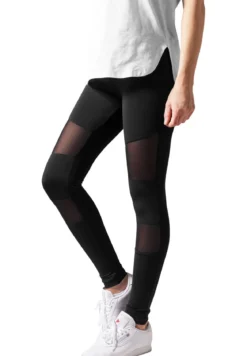 Urban Classics Tech Mesh - Leggingsit, black