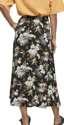 Urban Classics Viscose Midi - Hame, Black tropical