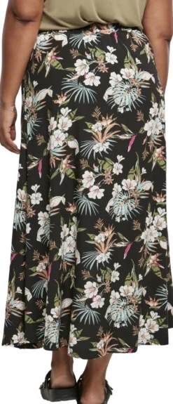 Urban Classics Viscose Midi - Hame, Black tropical
