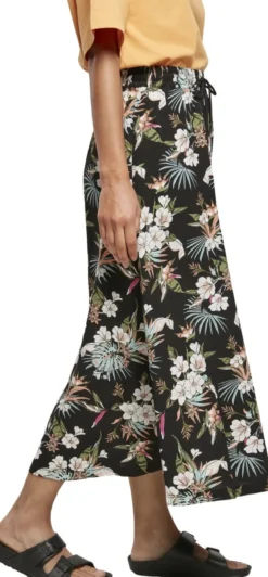 Urban Classics Viscose Midi - Hame, Black tropical
