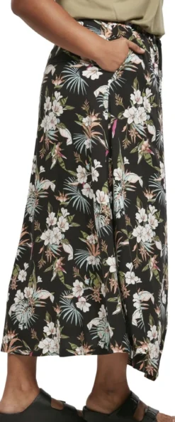 Urban Classics Viscose Midi - Hame, Black tropical