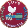Woodstock peace love music 2 - Haalarimerkki
