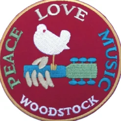 Woodstock peace love music 2 - Haalarimerkki